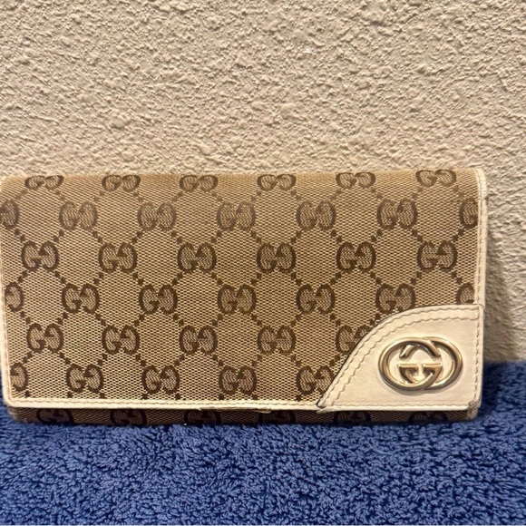 Gucci Handbags - Gucci GG Monogram Canvas Long Wallet Interlocking G logo, comes with free gift